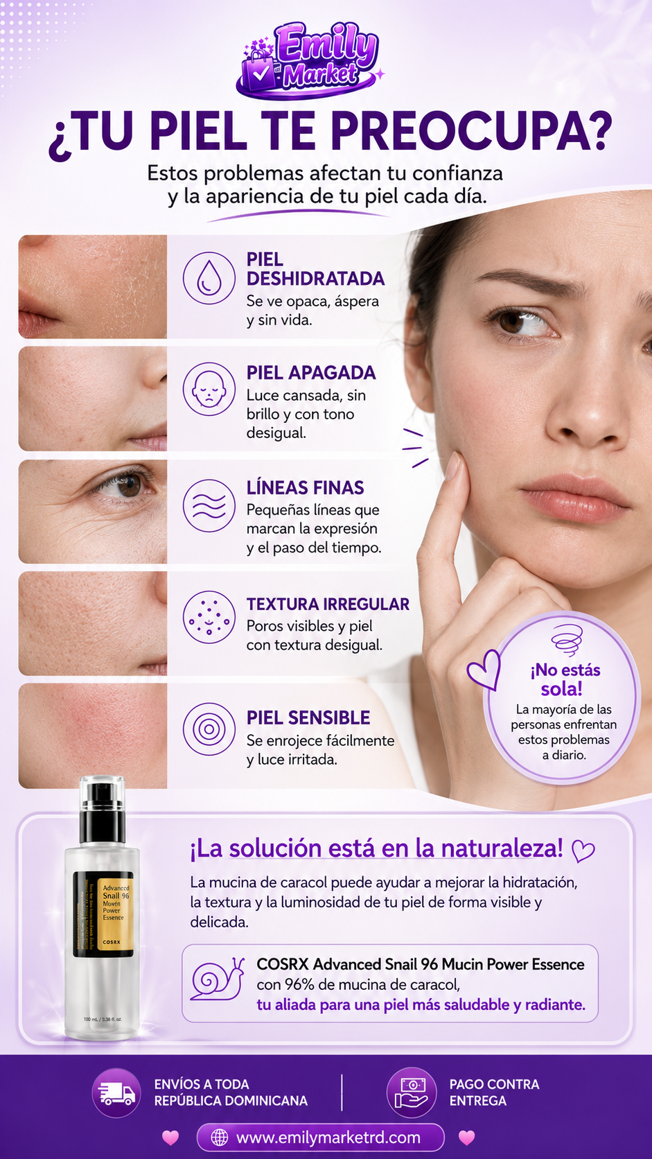 Sérum Reparador de Mucina de Caracol