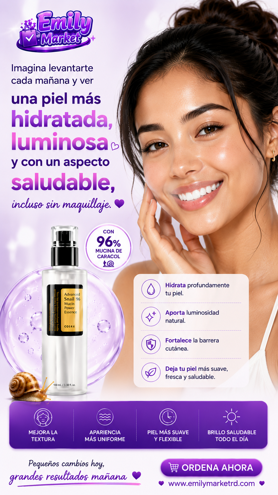 Sérum Reparador de Mucina de Caracol